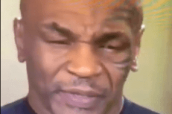 VIDEO: Mike Tyson slurs speech, and almost falls asleep during live interview.