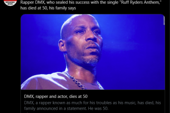 Rapper and Actor DMX Passes Away at 50