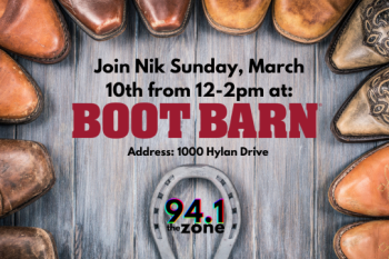 Nik @ Boot Barn - March 10th