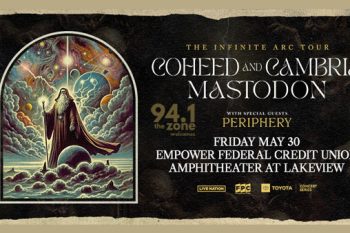 94.1 The Zone Welcomes: Coheed And Cambria - May30th